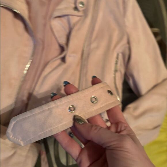 Ashley By 26 International Pink Leather Moto Jacket - Picture 2 of 4